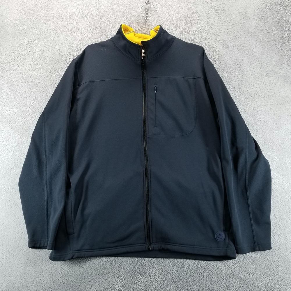 Carbon2cobalt Jacket Mens XL Blue Softshell Full Zip Fleece Lined Casual Outdoor